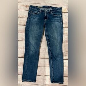 AG Adriano Goldschmied The Stilt Crop Blue Jeans Womens Size 26